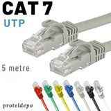Irenıs 5 Metre Cat7 Kablo Ethernet Network Internet Lan Ağ Kablosu - Gri
