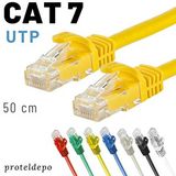 IRENIS 50 Cm Cat7 Kablo Ethernet Network İnternet Lan Ağ Kablosu Acık Sarı
