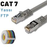 IRENIS 50 cm CAT7 Kablo Yassı FTP Ethernet Network LAN Ağ Kablosu HBRCAT7-3005