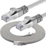 IRENIS 7,5 Metre CAT7 Kablo Yassı FTP Ethernet Network LAN Ağ Kablosu Gri