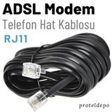 Irenis ADSL VDSL Modem Kablosu RJ11 Kablo. Köken Telefon Kablosu 6 M