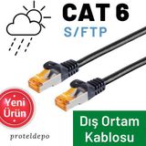 Irenıs Cat6 Dış Ortam Açıkhava Ethernet Network Lan Kablosu, Poe 20 Metre