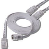Irenis CAT6 Kablo Yassı Ethernet Network Lan Ağ İnternet Kablosu 50 CM Beyaz