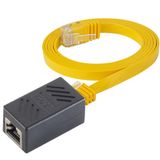 IRENIS CAT6 Yassı Ethernet Kablo ve Ekleyici birlikte Uzatma Seti Gri 15 Metre
