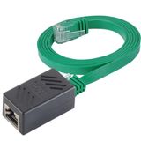 IRENIS CAT6 Yassı Ethernet Kablo ve Ekleyici birlikte Uzatma Seti Yeşil 10 Metre