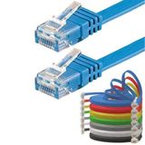 IRENIS CAT6 Yassı Ethernet Network Lan İnternet Kablosu Mavi 5 Metre