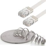 IRENIS CAT6 Yassı Ethernet (Network, LAN) Kablosu, Beyaz, 3 metre