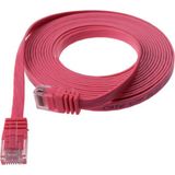 IRENIS CAT6 Yassı Ethernet (Network, LAN) Kablosu, Fuşya, 2 metre