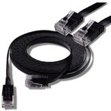 IRENIS CAT6 Yassı RJ45 Ethernet (Network, İnternet) Kablosu (2 Metre, Siyah)
