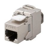 Irenıs CAT6A 500 Mhz RJ45 Keystone Jack - Gri - Metal