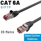 Irenıs Cat6a S/Ftp Ethernet Data Center Kablosu, 20 Metre, Siyah