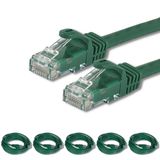 Irenis CAT7 Kablo Ethernet Network İnternet LAN Kablosu, 50 CM -Yeşil 5 Adet