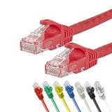 IRENIS CAT7 Kablo, Ethernet Network LAN Ağ Kablosu, Kırmızı, 7.50 metre