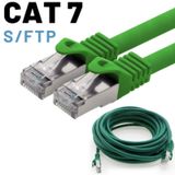 Irenis CAT7 Kablo S/FTP LSZH Ethernet Network Lan Ağ Kablosu 1 M-Yeşil