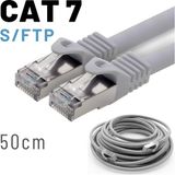 Irenis CAT7 Kablo S/FTP LSZH Ethernet Network Lan Ağ Kablosu 50 CM-Gri