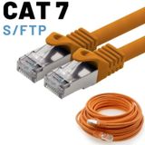 Irenis CAT7 Kablo S/FTP LSZH Ethernet Network Lan Ağ Kablosu 50 CM-Turuncu