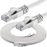 IRENIS CAT7 Yassı FTP Ethernet Network Lan İnternet Kablosu, Beyaz 7,5 metre