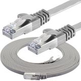 IRENIS CAT7 Yassı FTP Gri 50 cm Ethernet Network Lan İnternet Kablosu