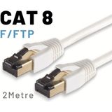 Irenıs Cat8 Kablo F Ftp Lszh Ethernet Network Lan Ag Kablosu 2 Metre Beyaz