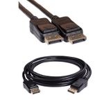 IRENIS DisplayPort 1.2 Kablo 4K 60Hz/2K 165Hz Destekli, 21.6 Gbps Yüksek Hızlı, Siyah (2 Metre)