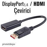Irenıs Displayport / HDMI Çevirici, Dönüştürücü Kablo - 18 Gbit - Siyah
