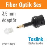 IRENIS Fiber Optik Toslink Ses Kablo için 3.5mm Dönüştürücü FCO-0081