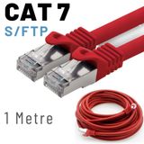 IRENIS Irenis 1 Metre Cat7 Kablo S/ftp Lszh Ethernet Network Lan Ağ Kablosu Kırmızı