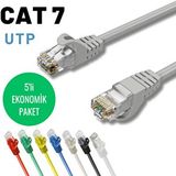 IRENIS IRENIS 5 adet 2 metre CAT7 Kablo Ethernet Network İnternet LAN Kablosu (siyah)