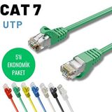 IRENIS IRENIS 5 adet 3 metre CAT7 Kablo Ethernet Network İnternet LAN Kablosu (siyah)