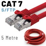 IRENIS Irenis 5 Metre Cat7 Kablo S/ftp Lszh Ethernet Network Lan Ağ Kablosu Kırmızı