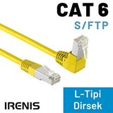 IRENIS Irenis Cat6 S/ftp Dirsek Kablo, 3 Metre Açık Sarı