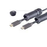 IRENIS Zırhlı HDMI 4K Hibrit Kablo, 7,50 Metre, Altın Uçlu, Naylon Örgü, 4K Destekli