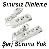 İrhanlar Kablolu Sim Kartlı Ortam Ses Dinleme Cihazı 3'lü Priz