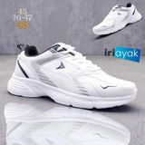 İri Ayak 45-46-47-48 Numaralar Da Rahat Kalıp Sneaker Erkek Spor Ayakkabı - Beyaz