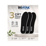 İriayak Büyük Numara Tabanlık - Topuk Destekli Günlük Ayakkabı İçi Tabanlığı 45-46-47-48