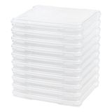 IRIS USA, Inc. IRIS İnce Taşınabilir Proje Kutusu, 10'lu Paket, Şeffaf (586390)