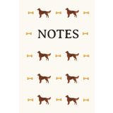 Irish Setter Cream Notebook: Red Setter, Dog Breed, Dog Lover, Dog, Dogs, Journal, Exercise Book, Composition notebook, Dog show, Gift, Birthday, ... Stuffer, Hardback, College Ruled, 120 pages