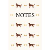 Irish Setter Cream Notebook: Red Setter, Dog Breed, Dog Lover, Dog, Dogs, Journal, Exercise Book, Composition notebook, Dog show, Gift, Birthday, ... Stuffer, Paperback, College Ruled, 120 pages