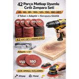 irişka 115 mm Cırt Zımpara Kağıdı El Zımparaları Ucu Seti Matkap Aparatı Avuç Içi Spiral Taşlama - standart