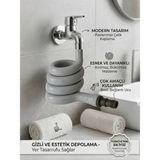 irişka 95 cm Uzunluğunda Wc Matik Hortum Esnek Malzeme ile Gizli ve Estetik Depolama Sağlar