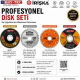irişka Kesici Disk Seti Metal Kesici Ahşap Kesici Mermer Kesici Disk - 115