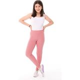 Irk Lemoon Kız Çocuk Fitilli Yüksek Bel Toparlayici Uzun Spor & Günlük Tayt - 6 Yaş - Pembe