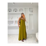 İrka Moda Ayrobin Kumaş Maxi Boy Elbise