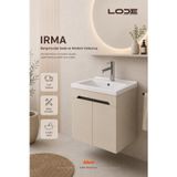 IRMA 70 Cm Lavabolu Alt Banyo Dolabı, Kapaklı Banyo Alt Dolabı,Seramik Lavabo Dahil
