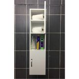 IRMAK 2 Kapaklı Bölmeli Banyo Asma Boy Dolabı Çok Amaçlı Duvara Monteli Dolap Asma Dolap