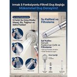 IRMAK 5 Fonksiyonlu Yüksek Basınçlı Masajlı Filtreli Duş Başlığı