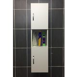 Irmak Mobilya 2 Kapaklı Bölmeli Banyo Asma Boy Dolabı Çok Amaçlı Duvara Monteli Dolap