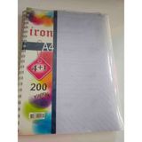 Iron Alfa 4 Kareli +1 Çizgili (4+1) 200 Yaprak A4 Spırallı Defter