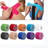 Iron Kinesio Tape 3'lü Set Siyah+Ten+Mavi 5cm x 5m - Sporcu Ağrı Bandı - Siyah - Ten - Mavi