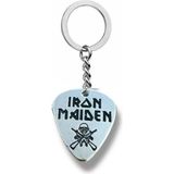 Iron Maiden Metal Grubu Pena Şeklinde Çift Taraflı Rock Işaretli Metal Anahtarlık - Gümüş